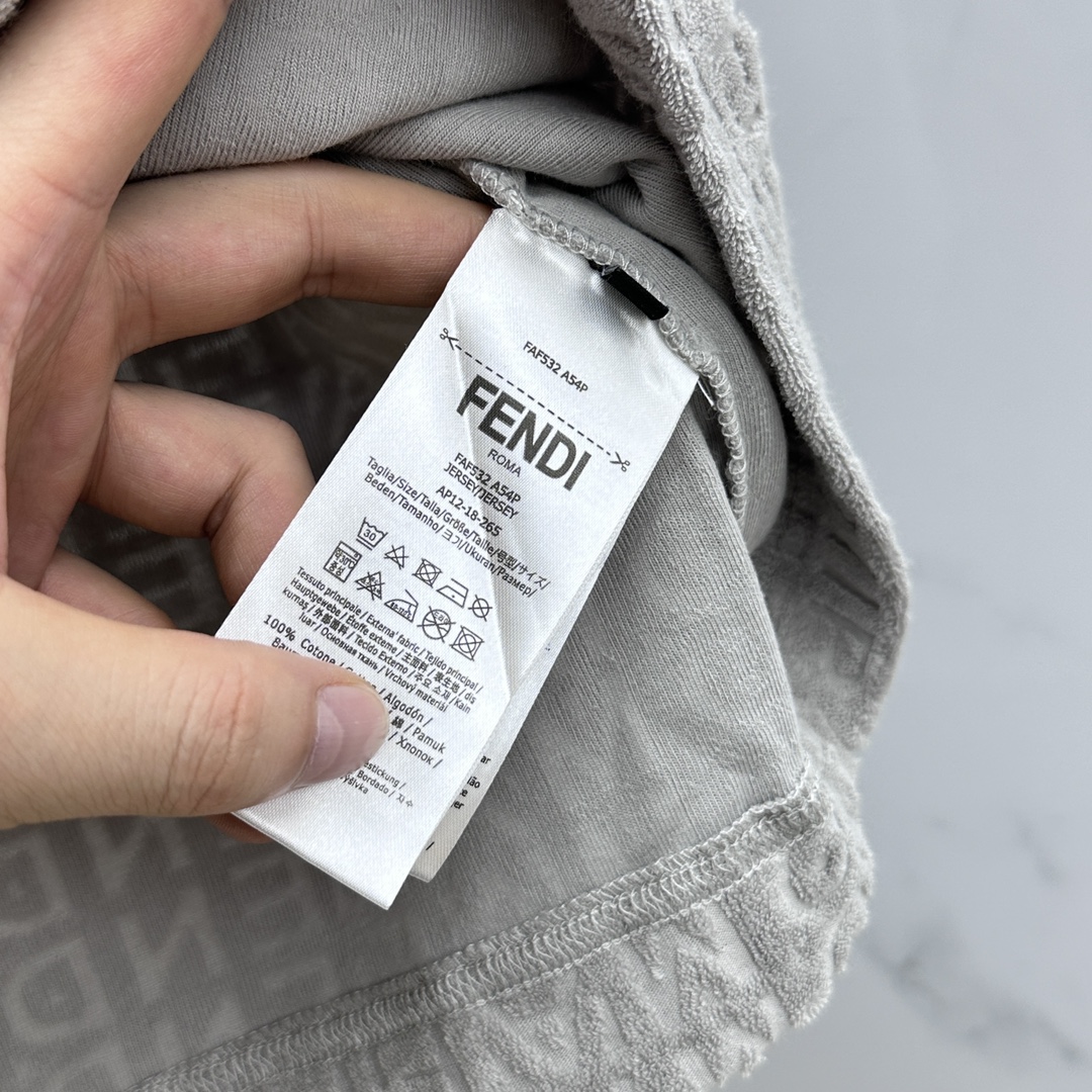 芬迪頂級原單衣服 新品logo 純棉 獨特定制面料