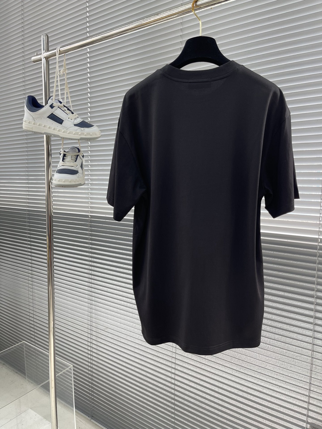 原單衣服FENDI2024春夏新品圓領短袖T恤黑色