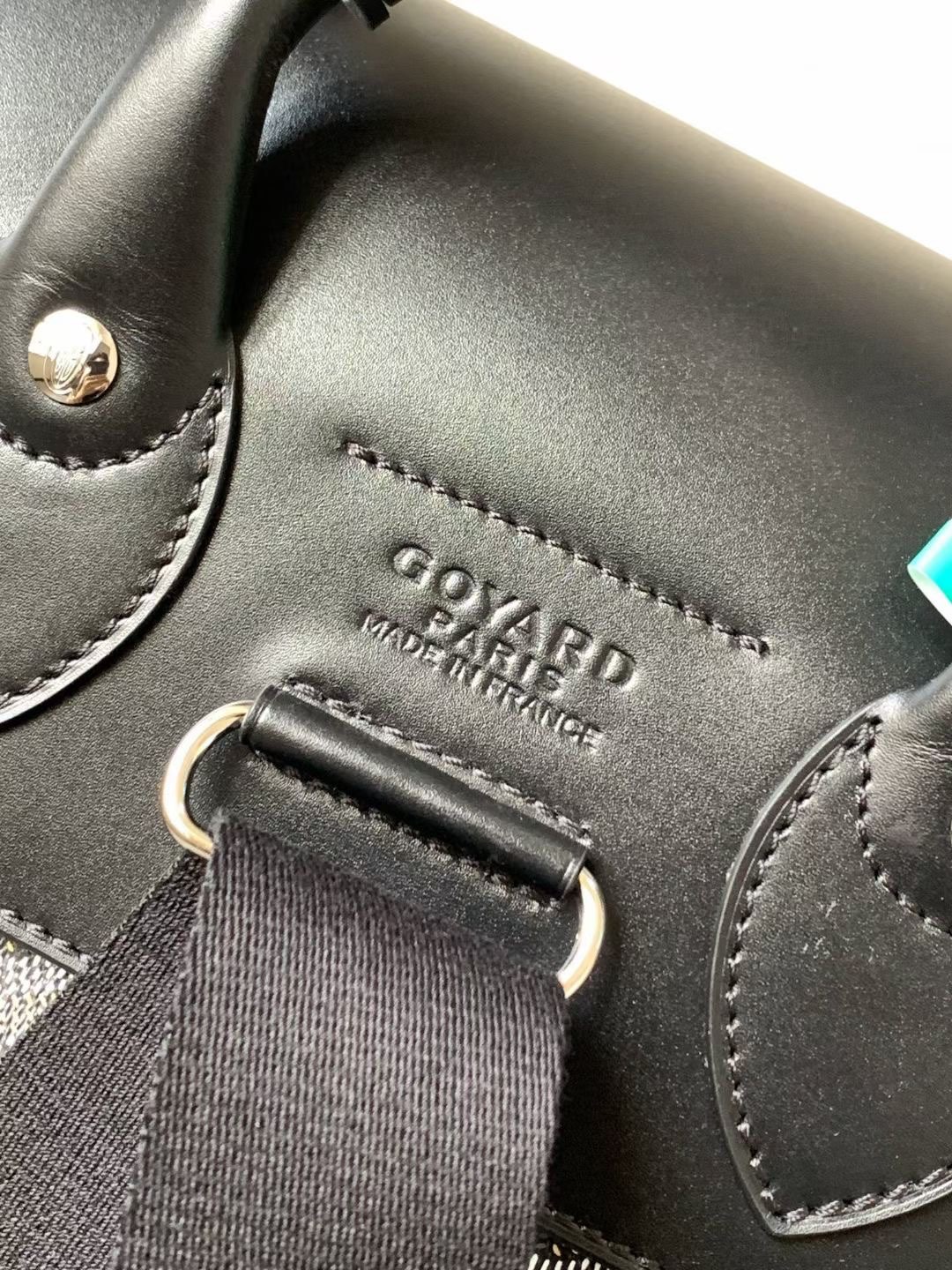 一比一高仿GOYARD高雅德包 Goyardine帆布 AALPIN 中號揹包 黑色