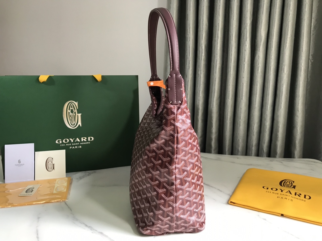 高仿奢侈包GOYARD高雅德 Bohème Hobo包袋 流浪包腋下包 酒紅