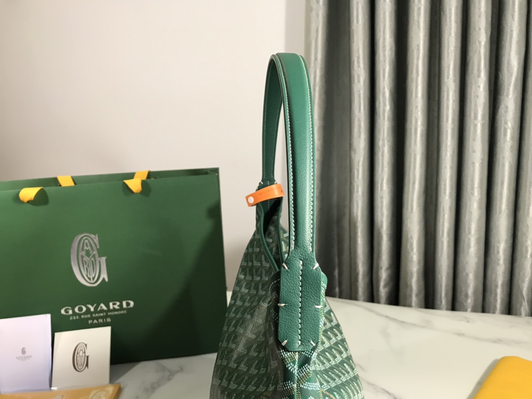 高仿奢侈包GOYARD高雅德 Bohème Hobo包袋 流浪包腋下包 緑色