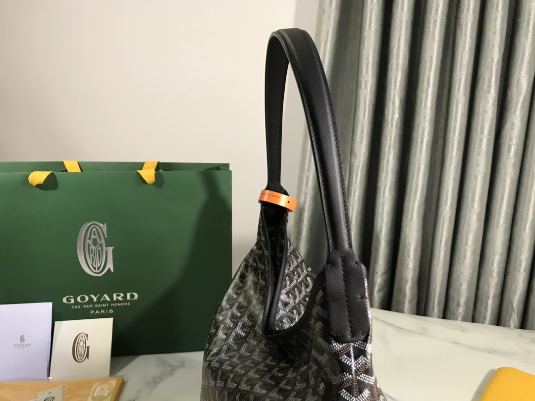 高仿奢侈包GOYARD高雅德 Bohème Hobo包袋 流浪包腋下包 黑色