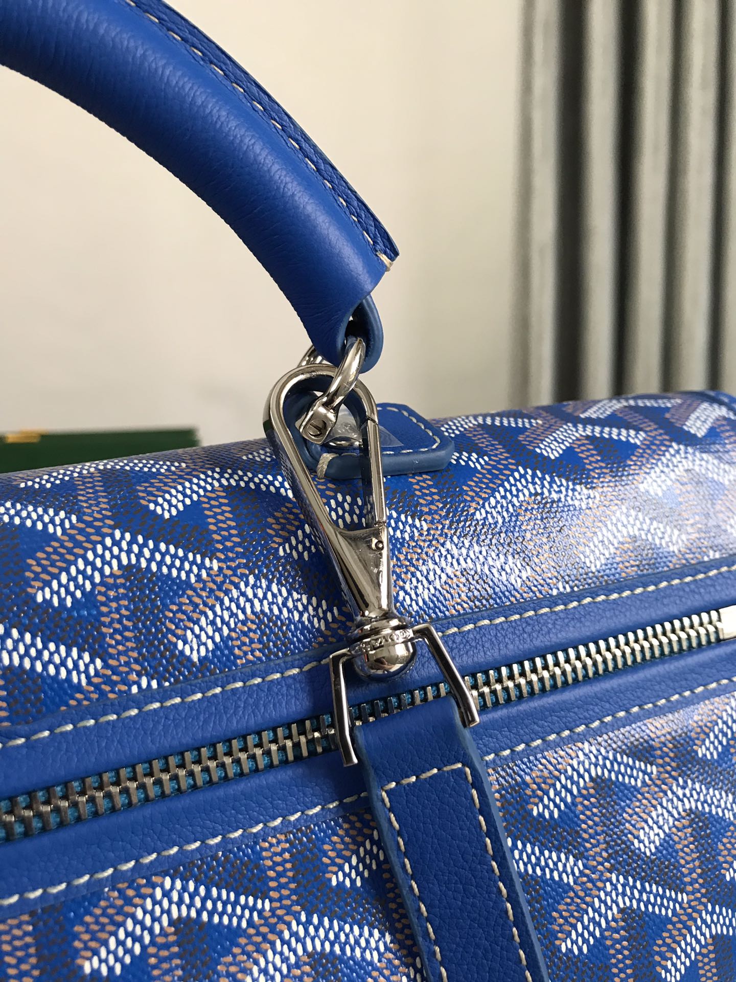 複刻奢侈品包GOYARD高雅德 Goyardine帆布 SAINT LEGER 揹包雙肩包 藍色