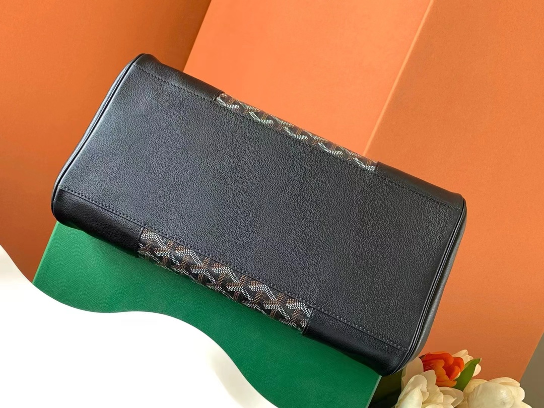 一比一複刻OYARD高雅德包 Goyardine帆布 Saïgon托特包Tote 黑色