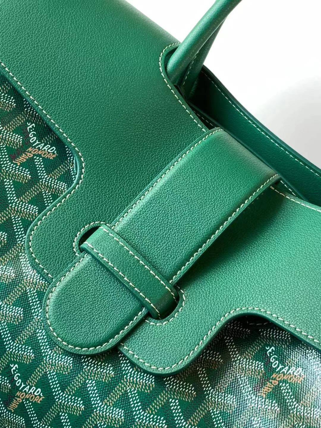 一比一複刻OYARD高雅德包 Goyardine帆布 Saïgon托特包Tote 緑色