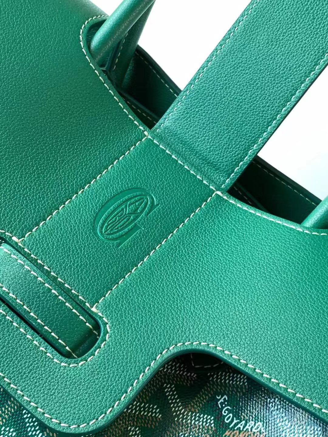 一比一複刻OYARD高雅德包 Goyardine帆布 Saïgon托特包Tote 緑色