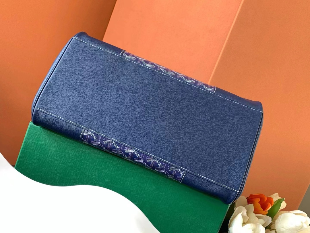 一比一複刻OYARD高雅德包 Goyardine帆布 Saïgon托特包西貢Tote 深藍