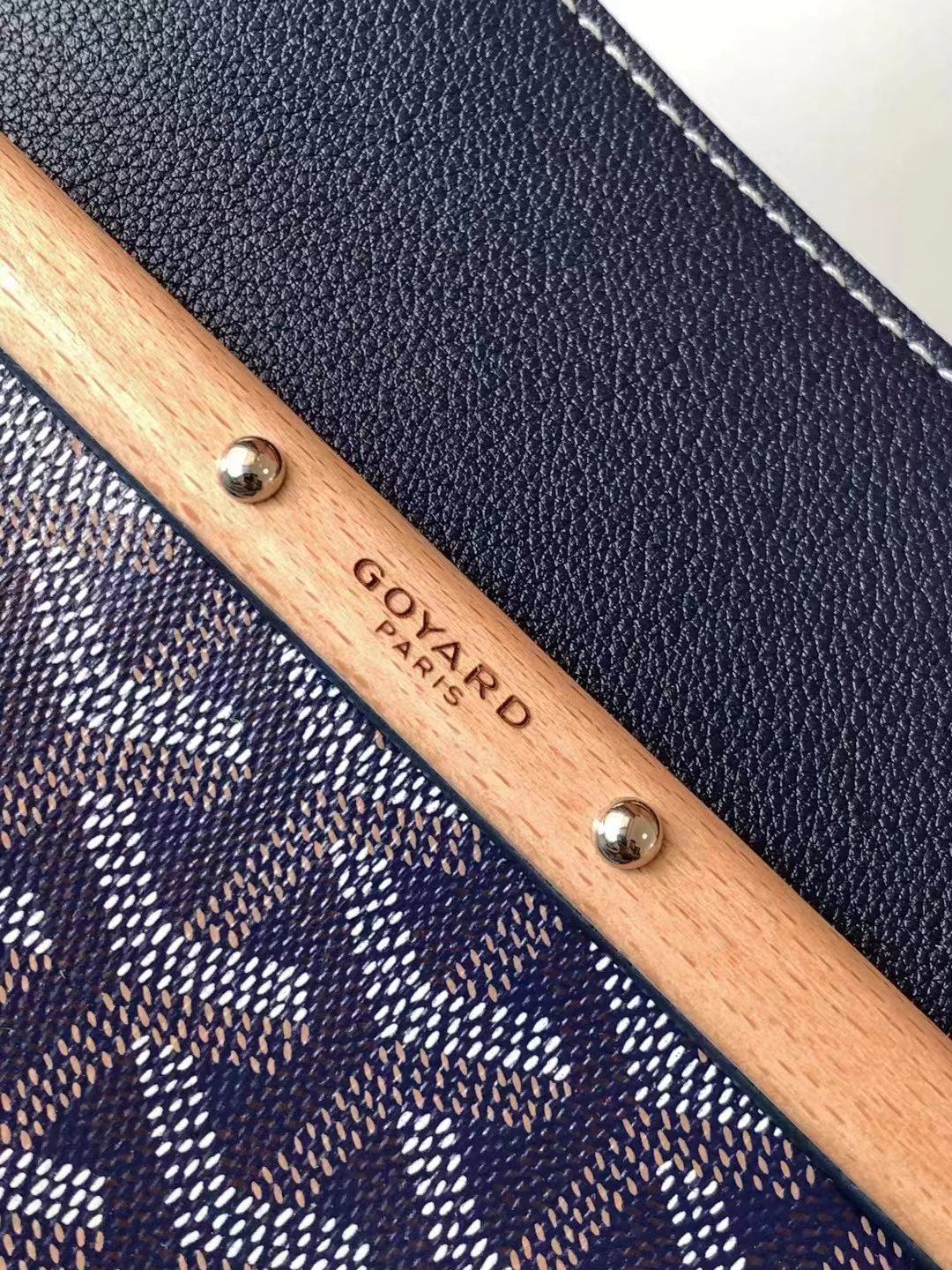 一比一複刻OYARD高雅德包 Goyardine帆布 Saïgon托特包西貢Tote 深藍