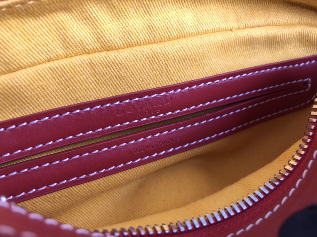 1比1複刻GOYARD高雅德包 Goyardine帆布 Cap-Vert相機包小號包 紅色