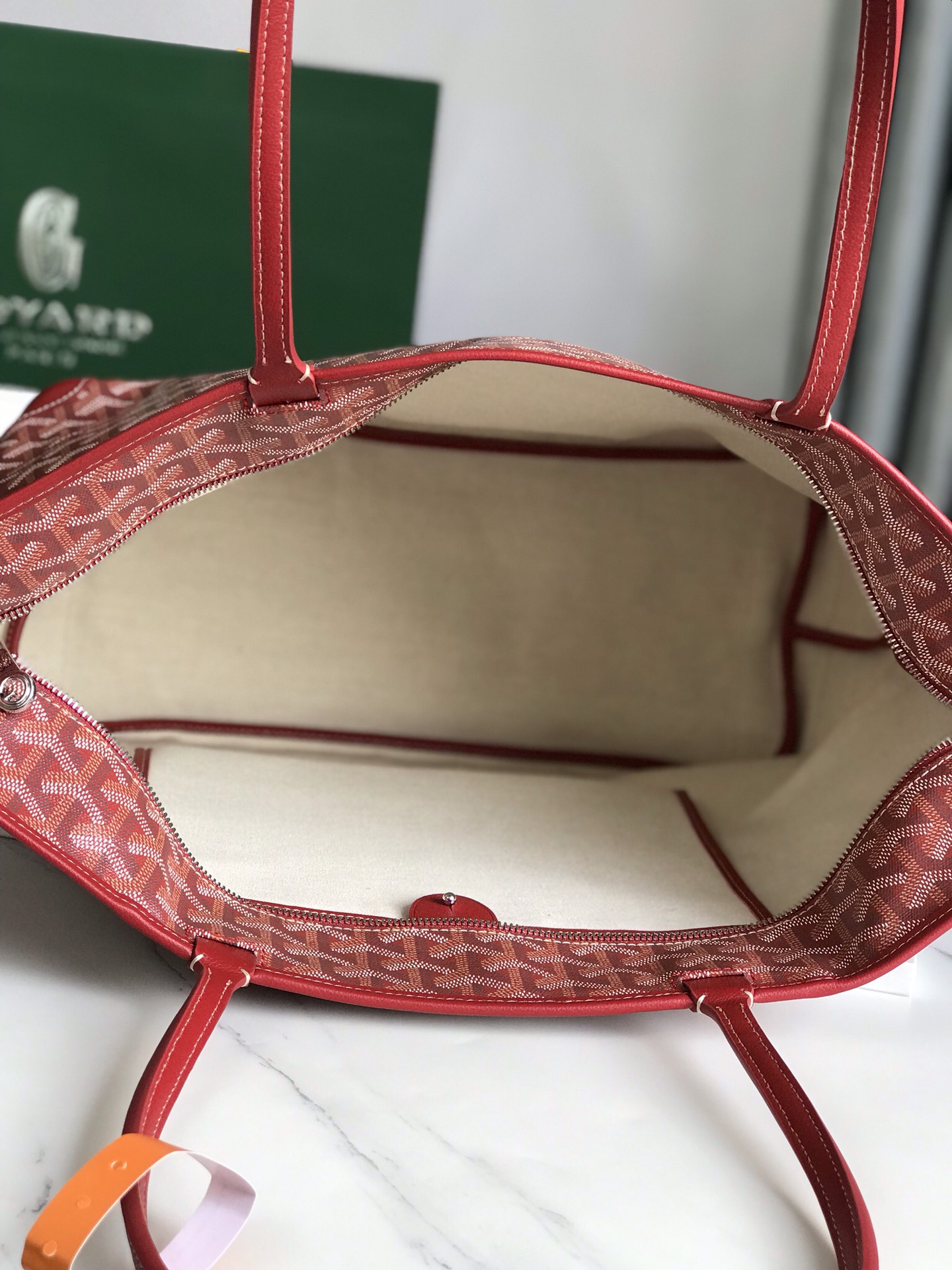 超A貨GOYARD高雅德包 ARTOIS大號包 大號拉鍊購物袋 紅
