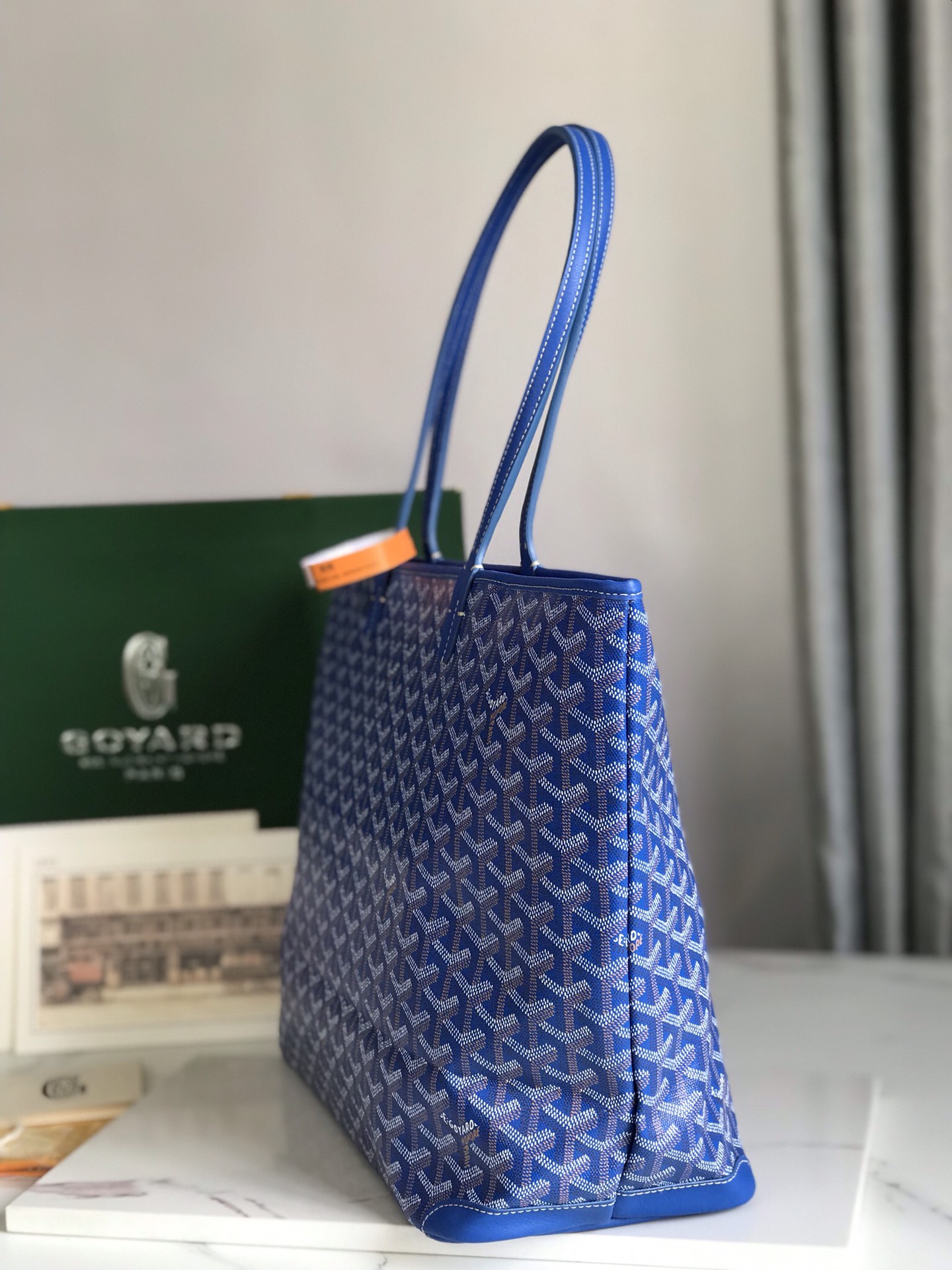 超A貨GOYARD高雅德包 ARTOIS大號包 大號拉鍊購物袋 藍