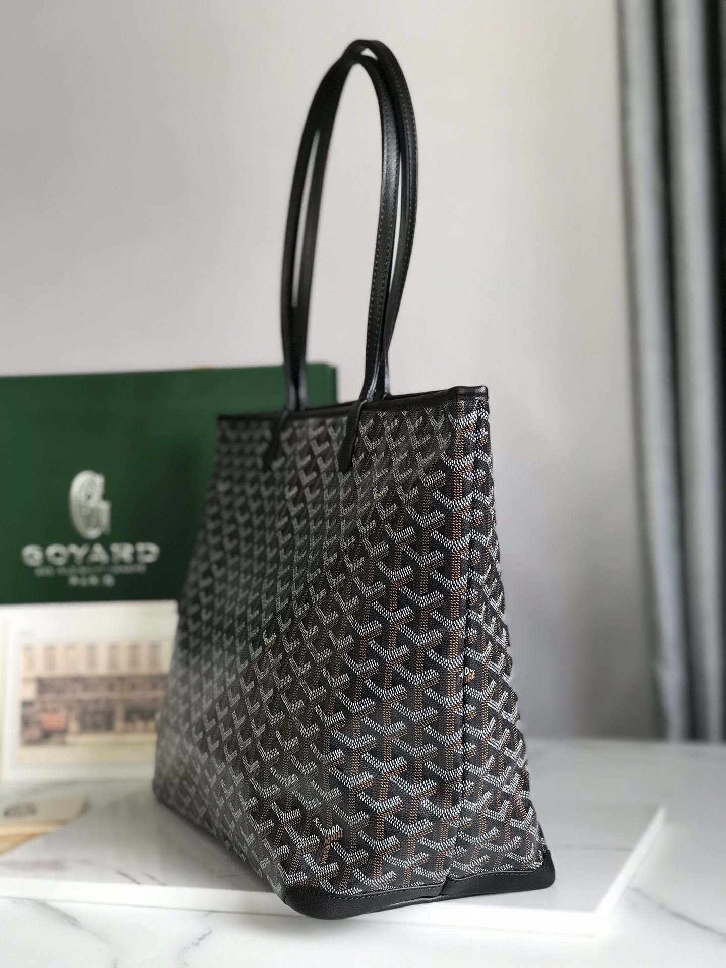 超A貨GOYARD高雅德包 ARTOIS大號包 大號拉鍊購物袋 黑