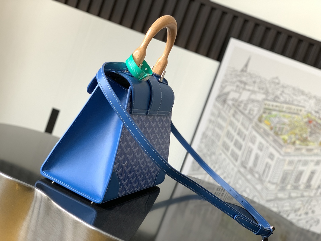 複刻奢侈品包GOYARD高雅德 Saïgon小號包西貢包 藍色
