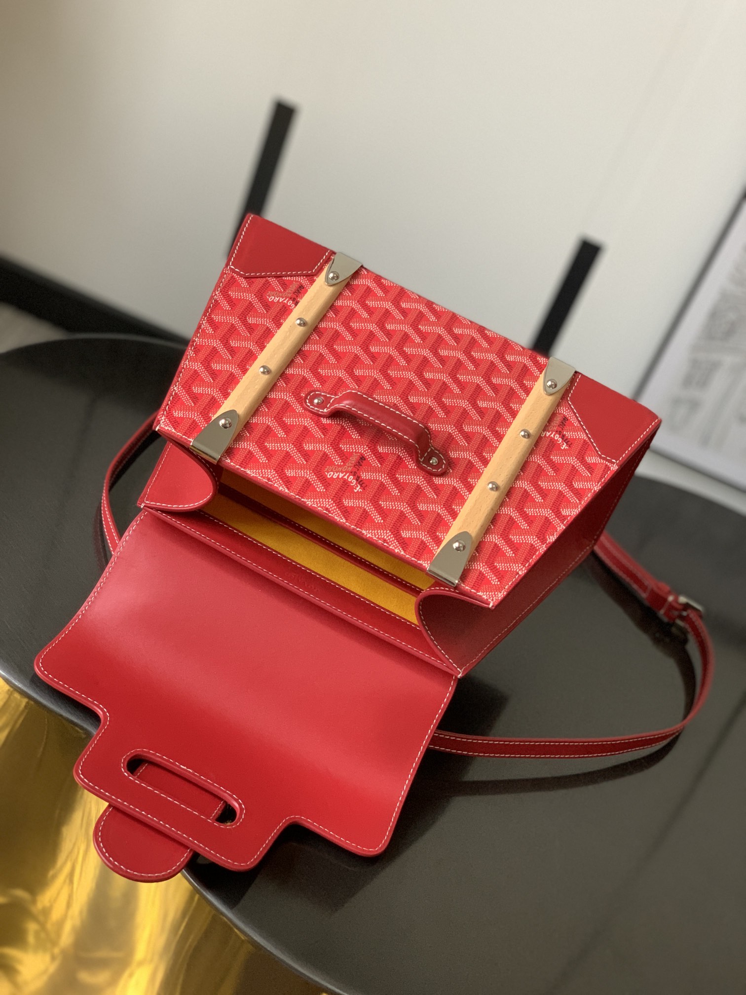 複刻奢侈品包GOYARD高雅德 Saïgon小號包西貢包 紅色