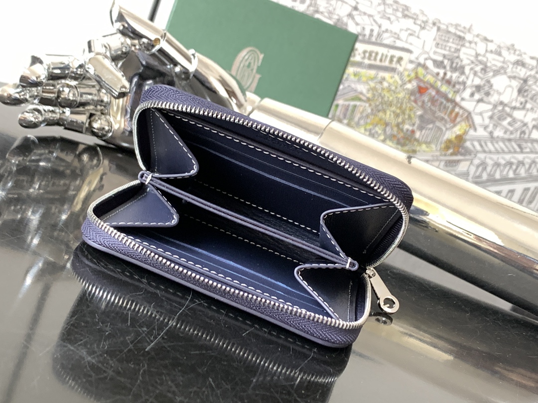 原單複刻GOYARD高雅德錢包 MATIGNON MINI 零錢包 深藍