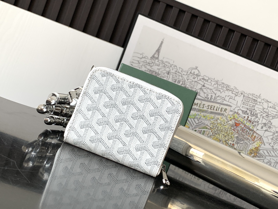 原單複刻GOYARD高雅德錢包 MATIGNON MINI 零錢包 白色