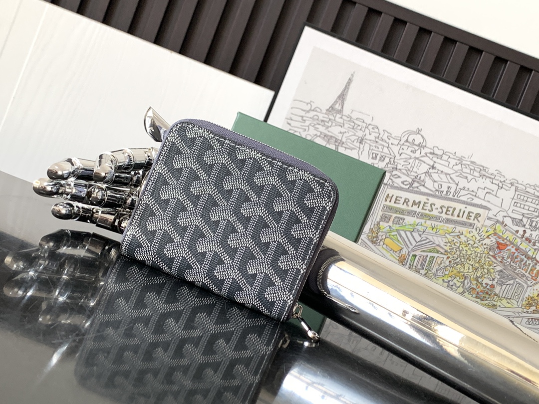 原單複刻GOYARD高雅德錢包 MATIGNON MINI 零錢包 灰色