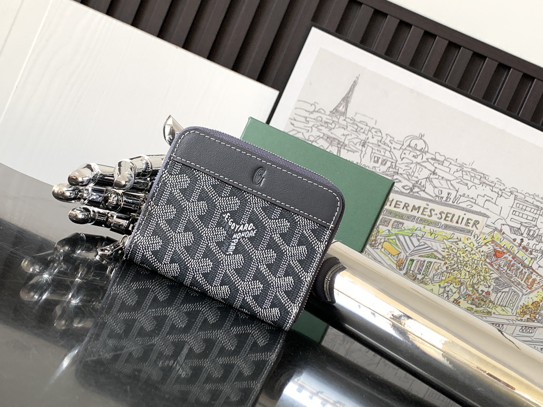 原單複刻GOYARD高雅德錢包 MATIGNON MINI 零錢包 灰色