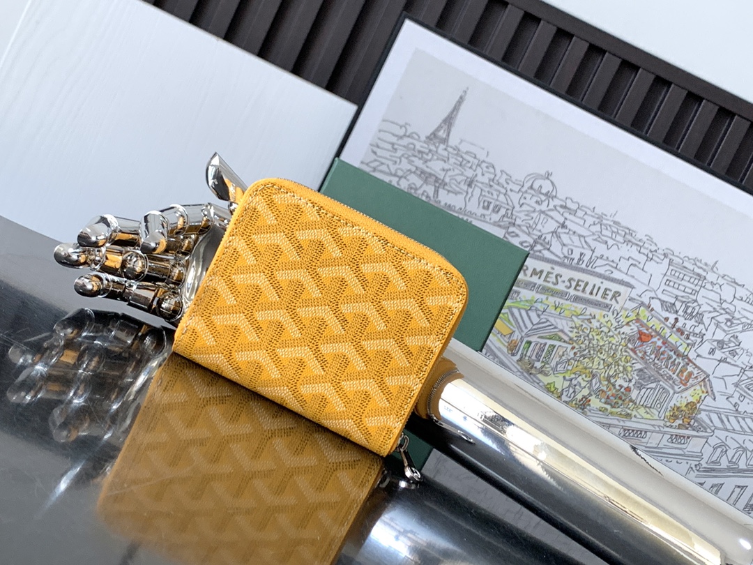 原單複刻GOYARD高雅德錢包 MATIGNON MINI 零錢包 黃色