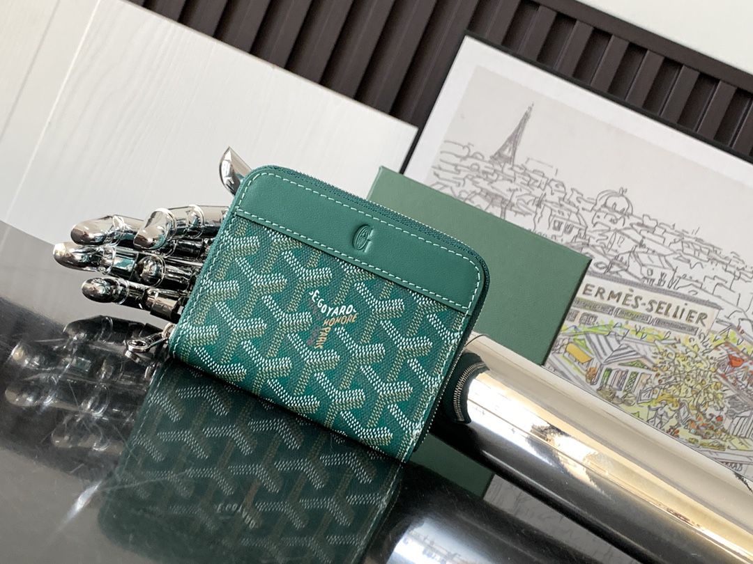 原單複刻GOYARD高雅德錢包 MATIGNON MINI 零錢包 緑色