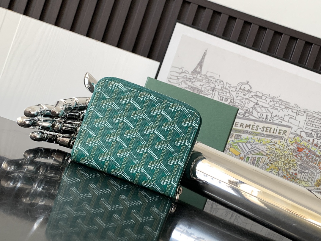 原單複刻GOYARD高雅德錢包 MATIGNON MINI 零錢包 緑色