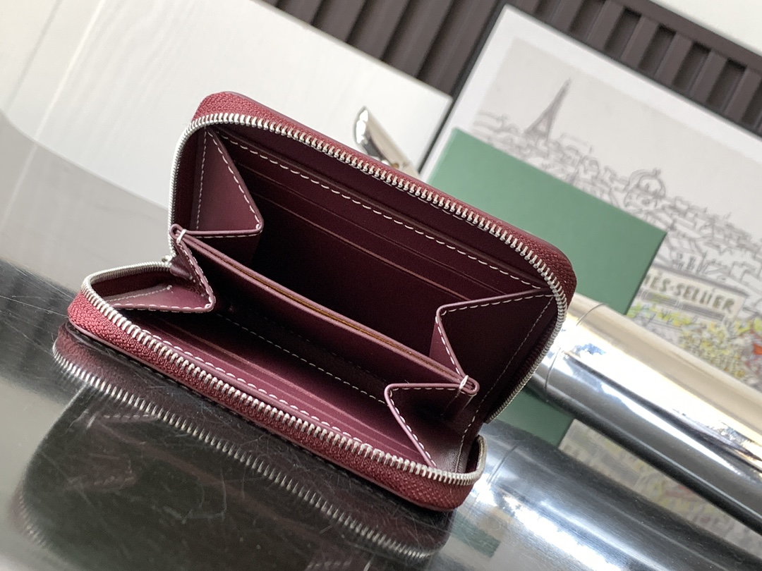 原單複刻GOYARD高雅德錢包 MATIGNON MINI 零錢包 酒紅
