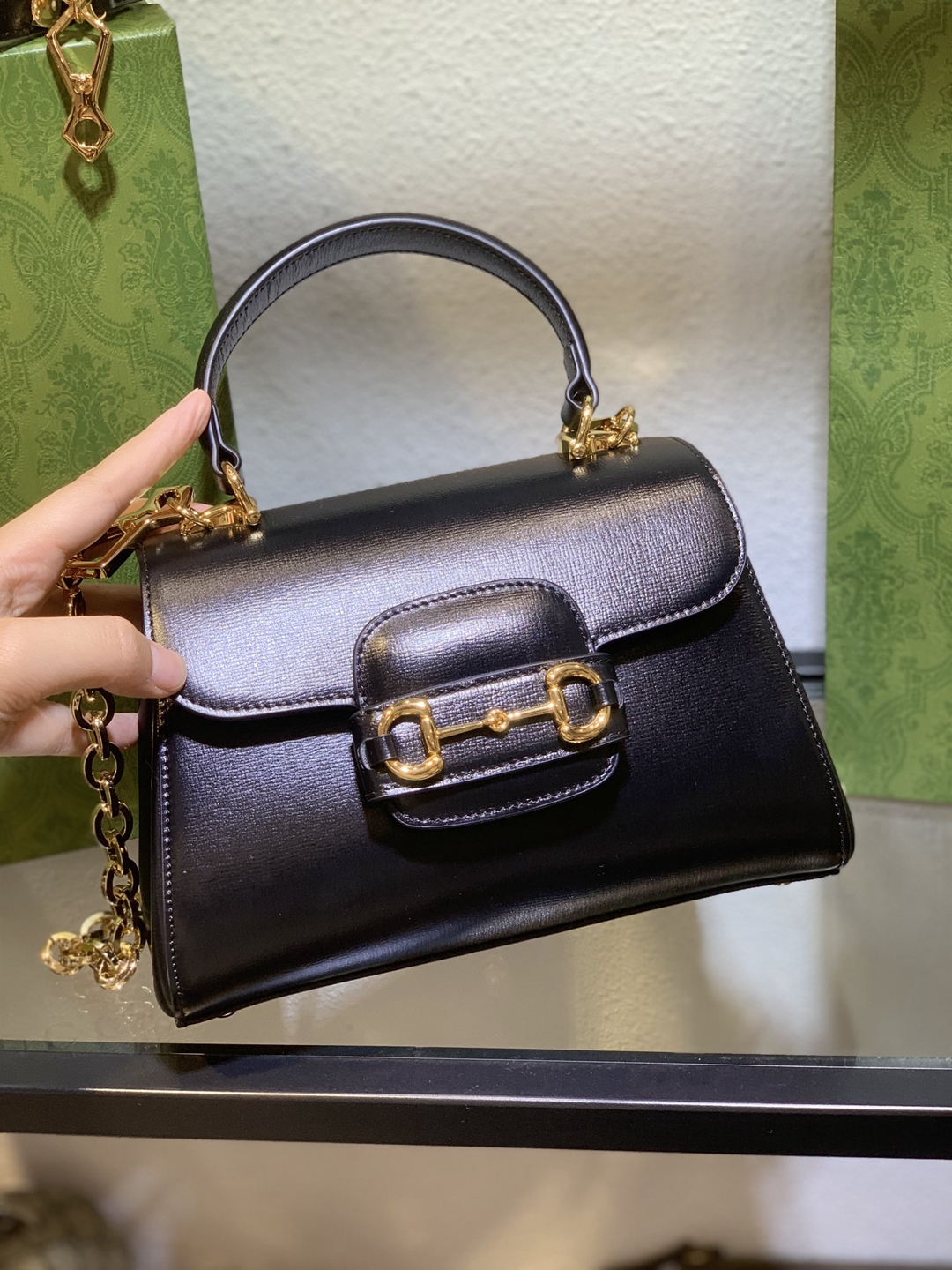 703848 Gucci Horsebit 復刻包包手提包mini包包