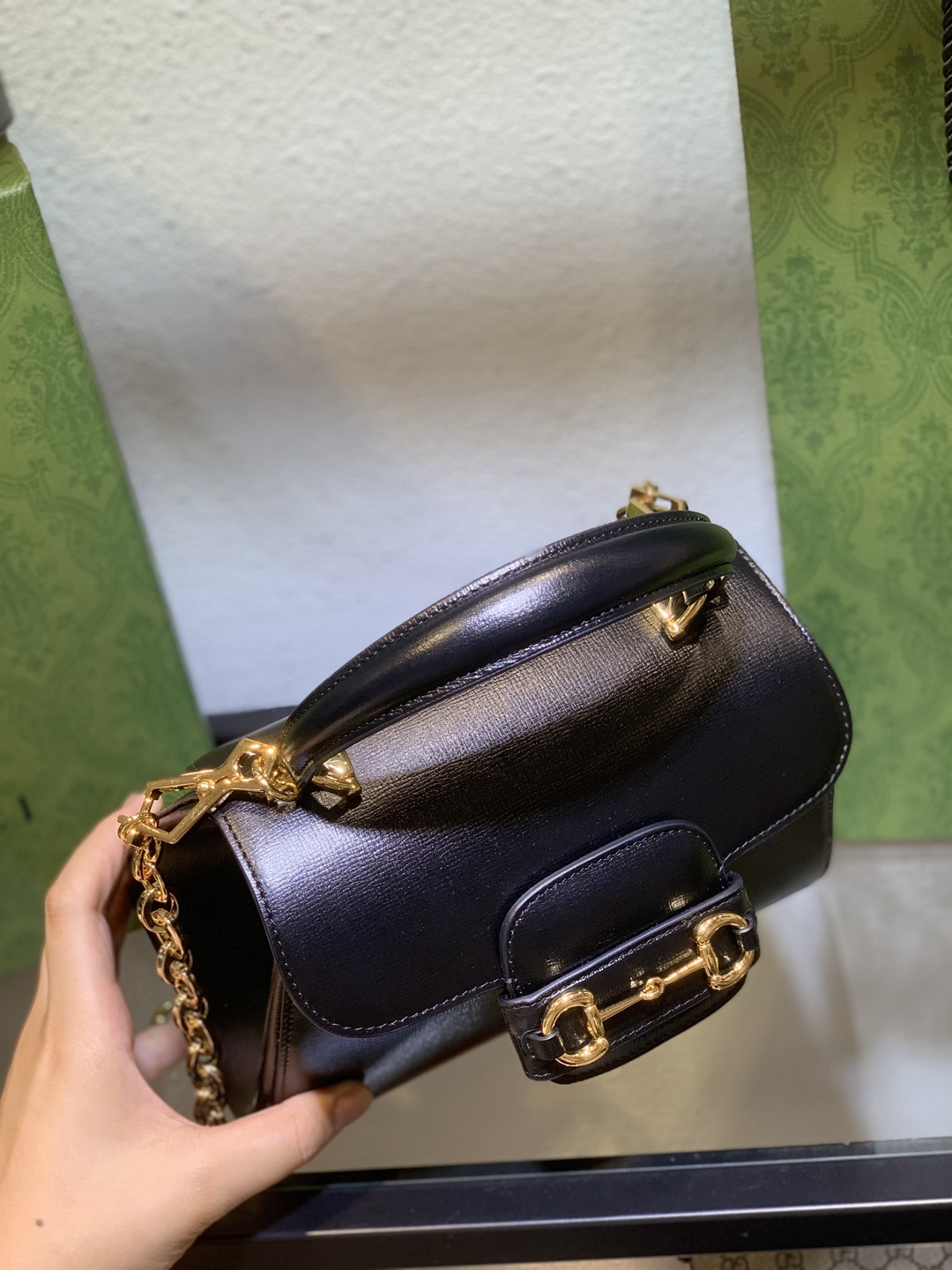 703848 Gucci Horsebit 復刻包包手提包mini包包