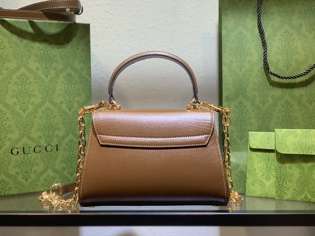 mini系列高仿包包GucciGucci Horsebit 1955手提包化妝包