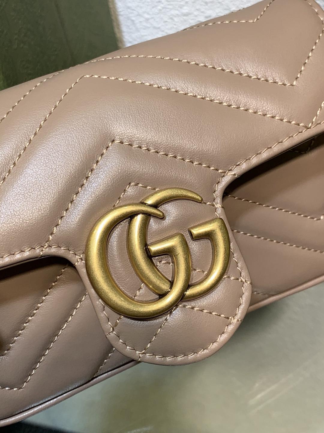 Marmot mini 氣質粉色 原廠皮 Gucci頂級原單包包