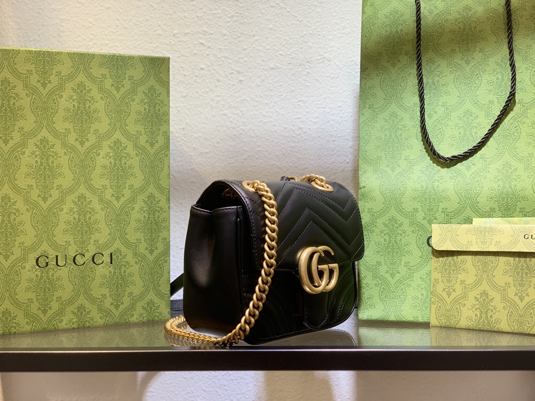 739682 Marmont新款 2024 Gucci高仿包包 單肩包 Marmont包包