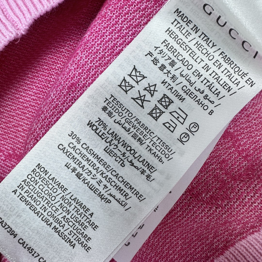 2024新品 Gucci針織翻領上衣原單T恤