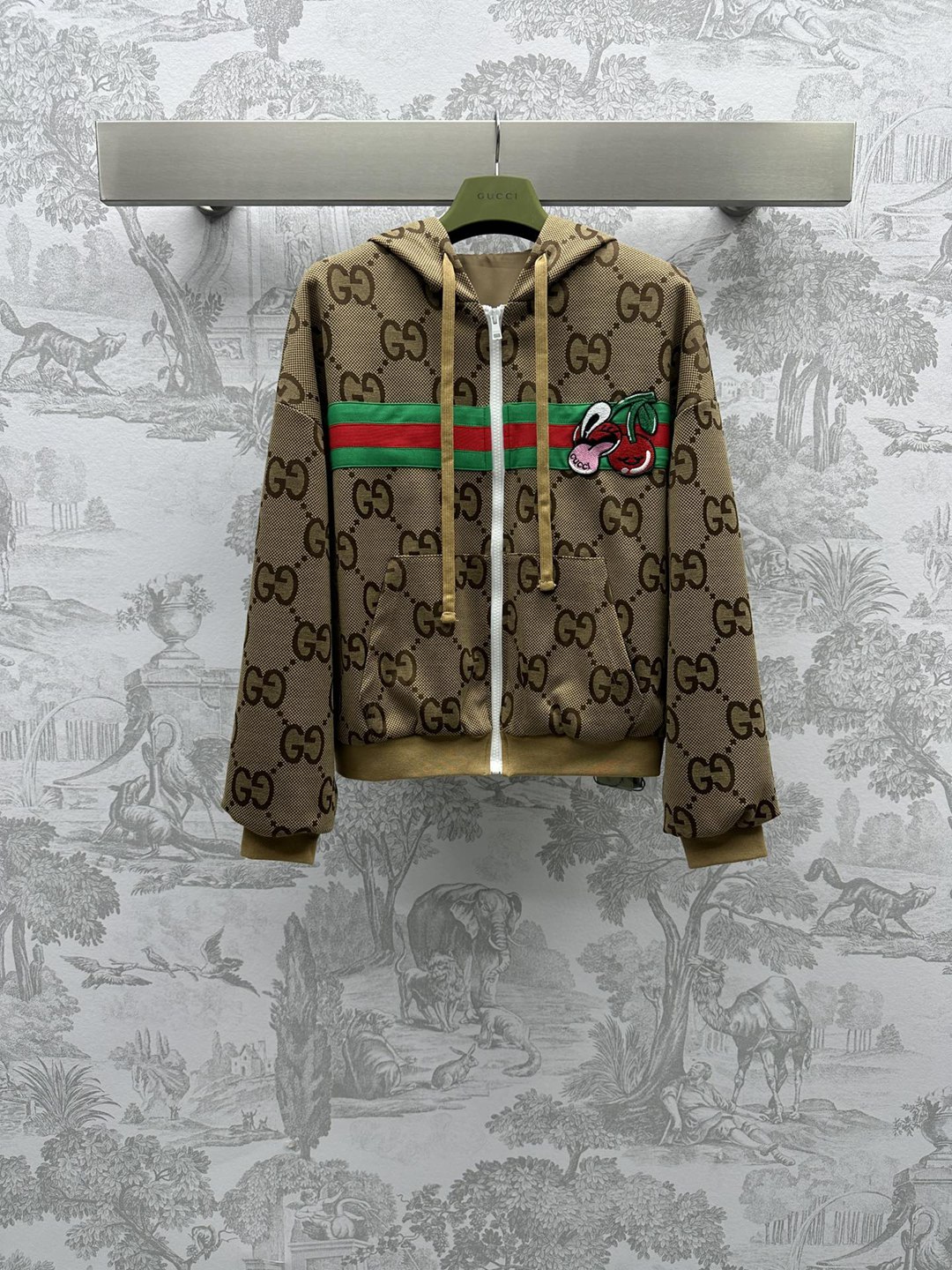經典款專櫃同步Gucci高端原單衣服提花夾克套裝衛衣
