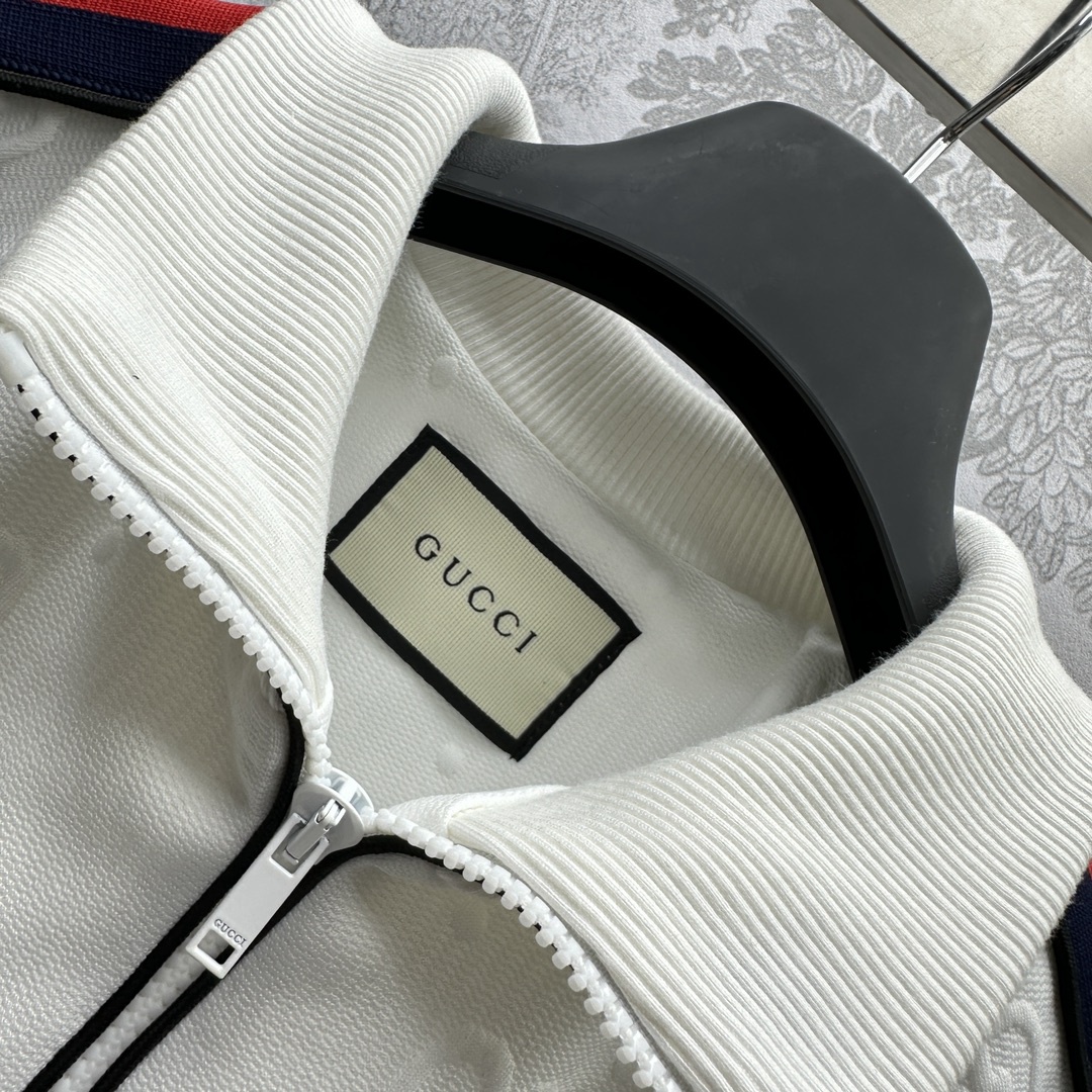 2024新品Gucci提花夾克套裝頂級高仿衣服