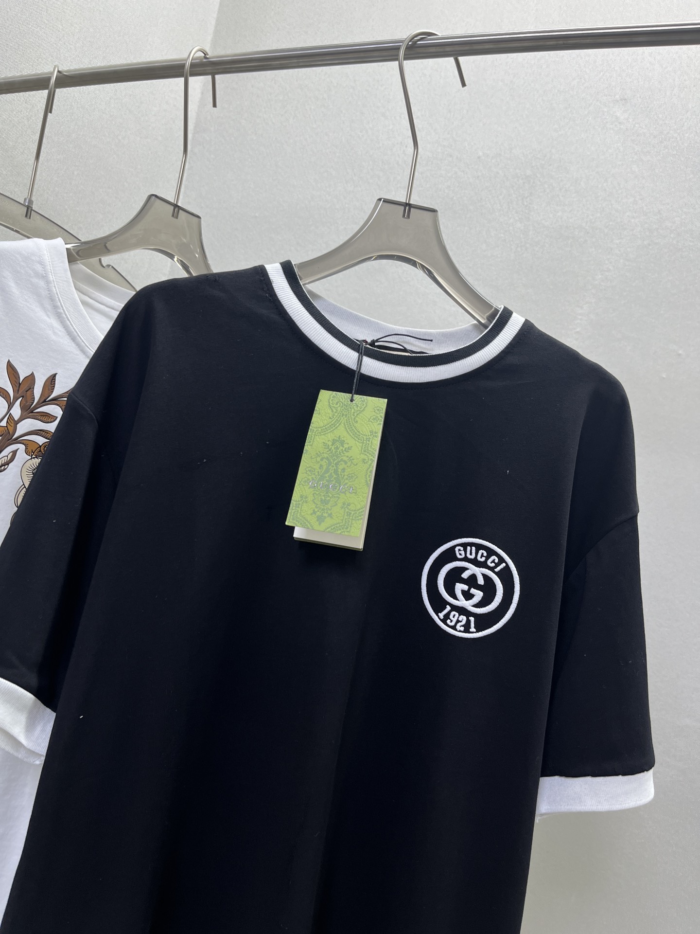 Gucci專櫃同步頂級高仿衣服情侶款短袖T恤