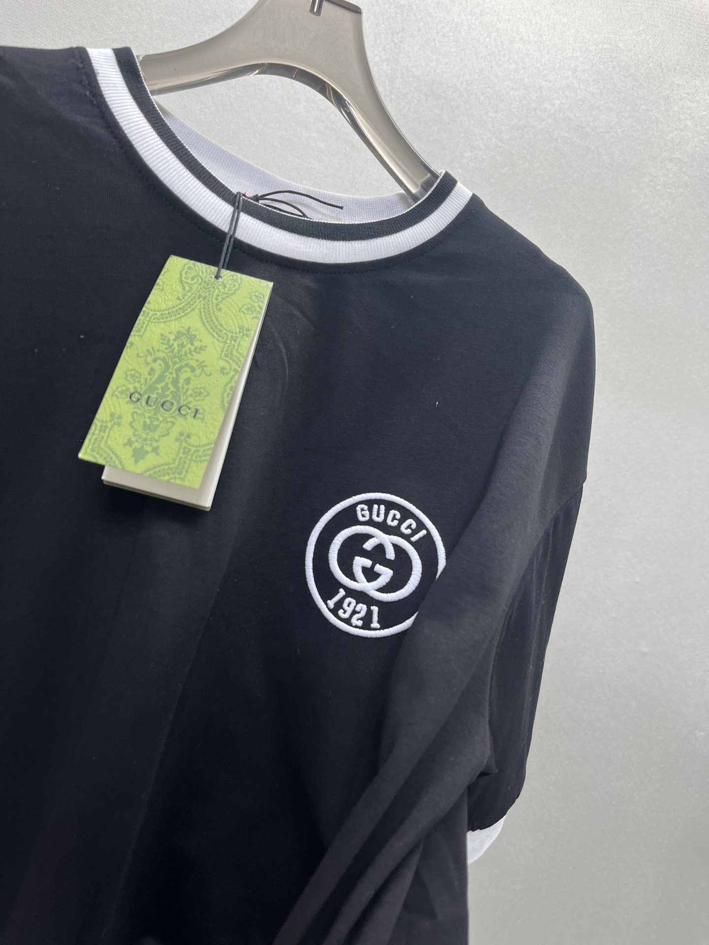 Gucci專櫃同步頂級高仿衣服情侶款短袖T恤