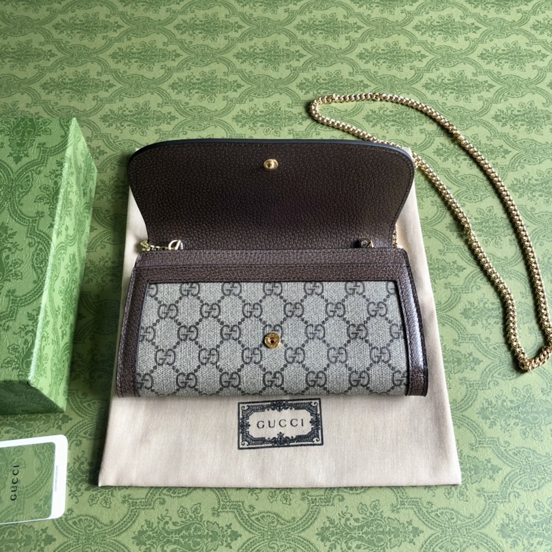 Gucci Blondie頂級原單錢包長款拉鏈銀包