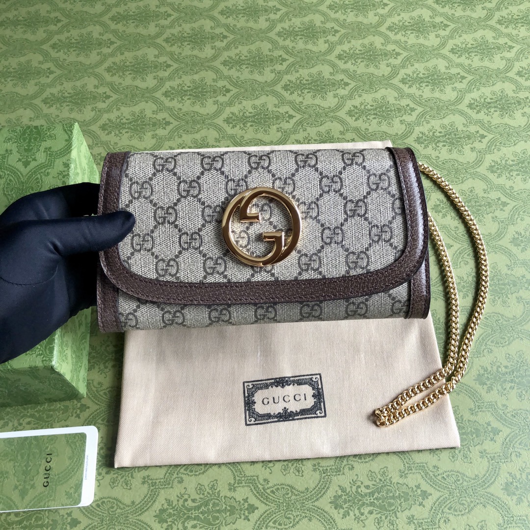 Gucci Blondie頂級原單錢包長款拉鏈銀包