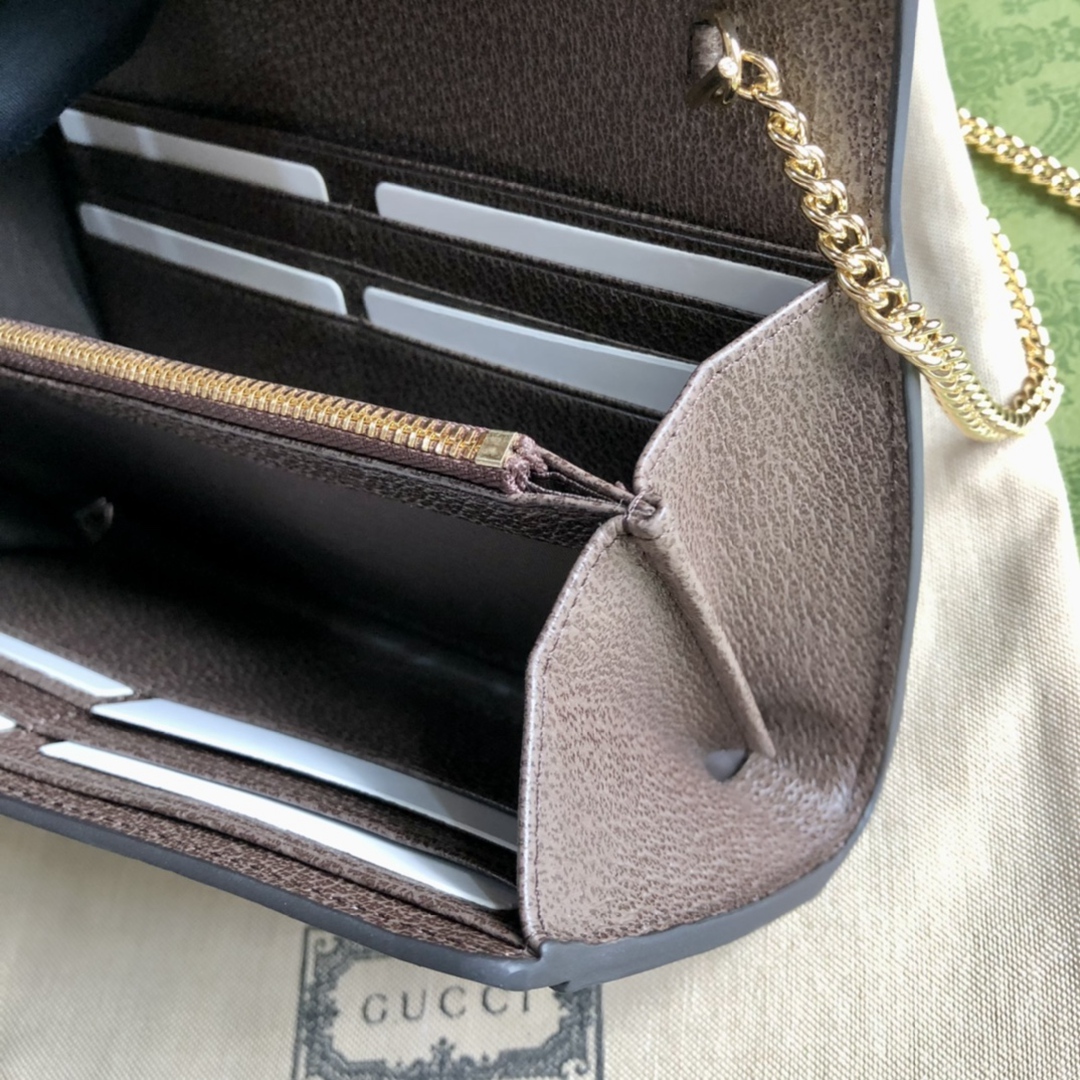 Gucci Blondie頂級原單錢包長款拉鏈銀包