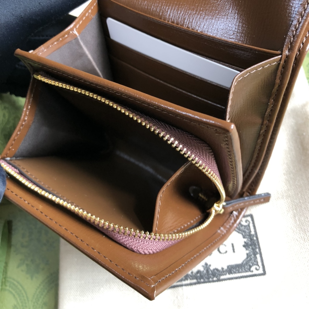 Supreme頂級帆布製作2024A貨古馳Gucci錢包零錢包 621891