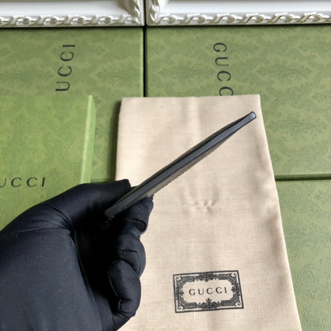 頂級原單Gucci高品質貨451277錢包小卡片包 黑色
