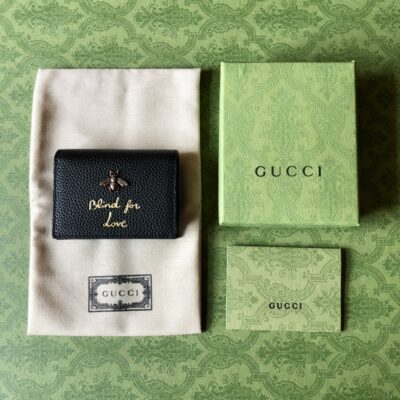 Gucci L'Aveugle Par Amour Animalier一比一古馳銀包折疊錢包