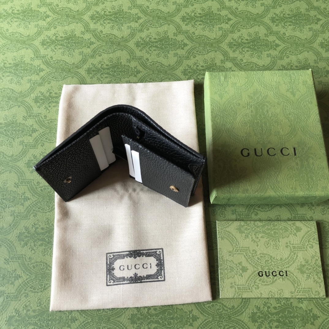 Gucci L'Aveugle Par Amour Animalier一比一古馳銀包折疊錢包