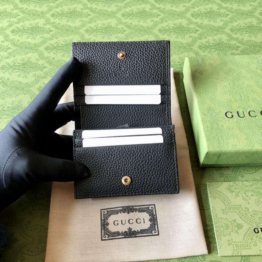 Gucci L'Aveugle Par Amour Animalier一比一古馳銀包折疊錢包