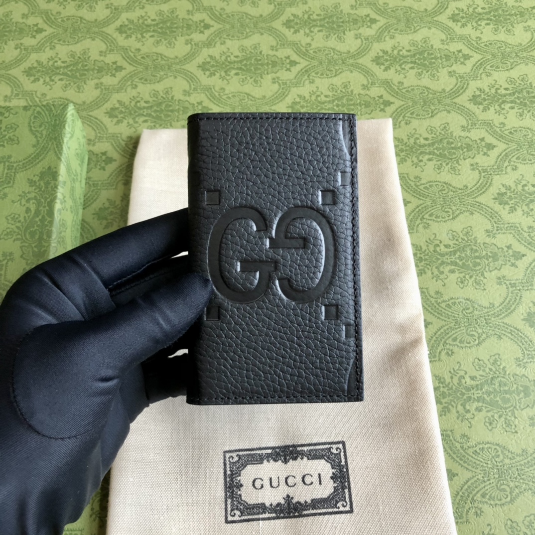 雙G系列 Gucci頂級復刻黑色長款錢包銀包 男女可用