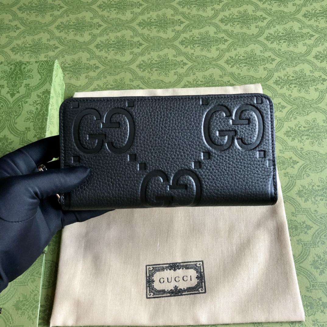 精緻羊皮原廠出品GucciA貨長款錢包折疊錢包