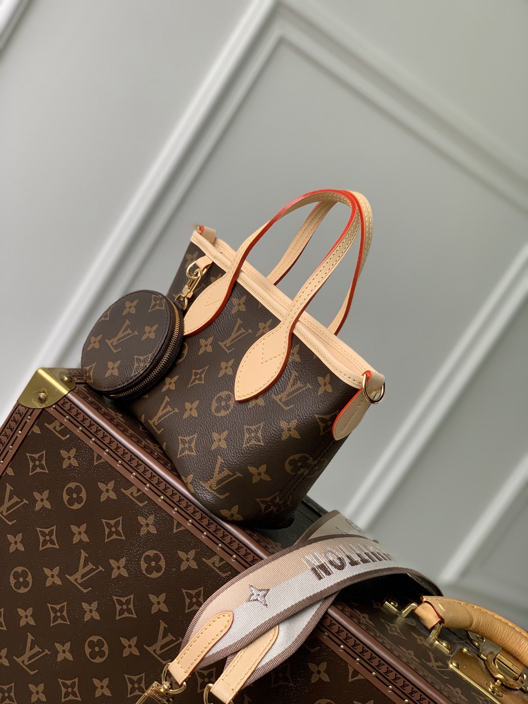 M46705 LV A貨 neverfull bb 斜挎包 手提包