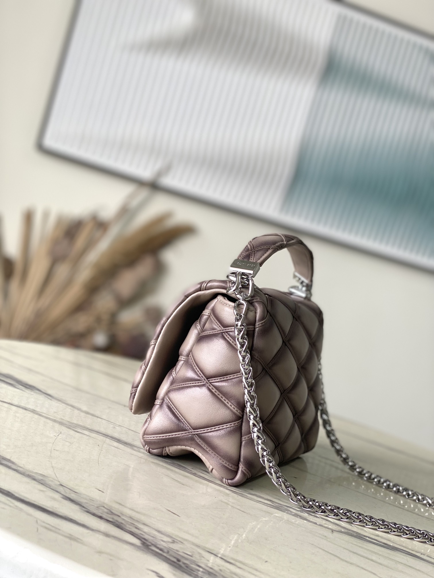 M23045 Louis Vuitton 原單一比一復刻包包 銀灰色