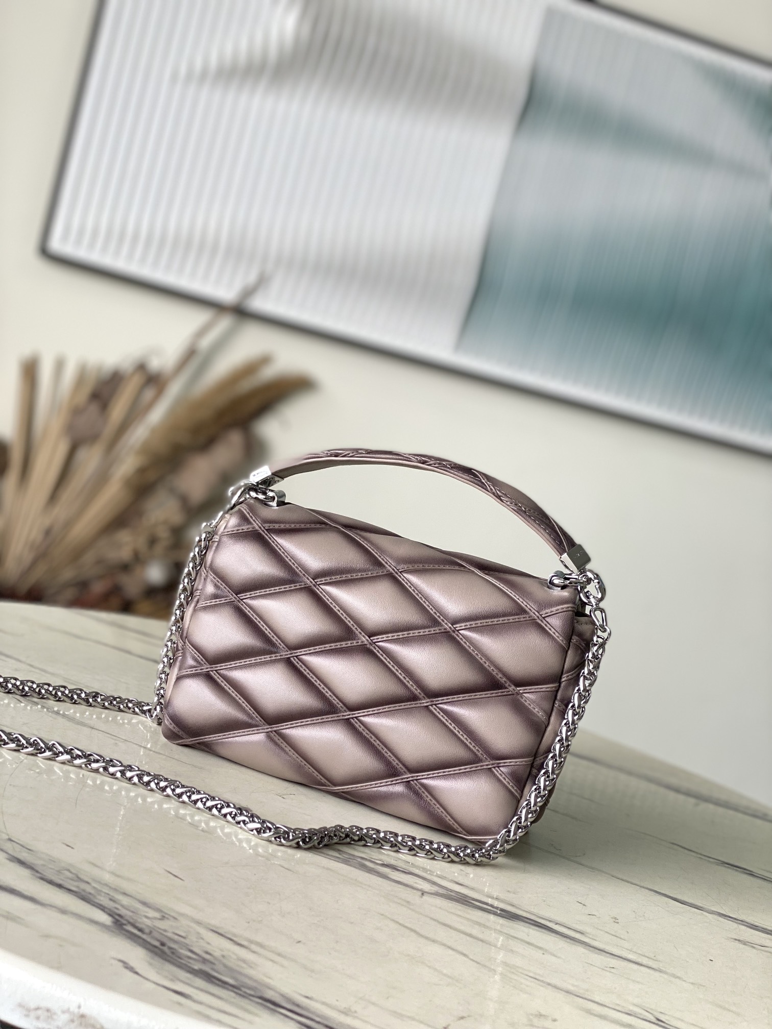 M23045 Louis Vuitton 原單一比一復刻包包 銀灰色