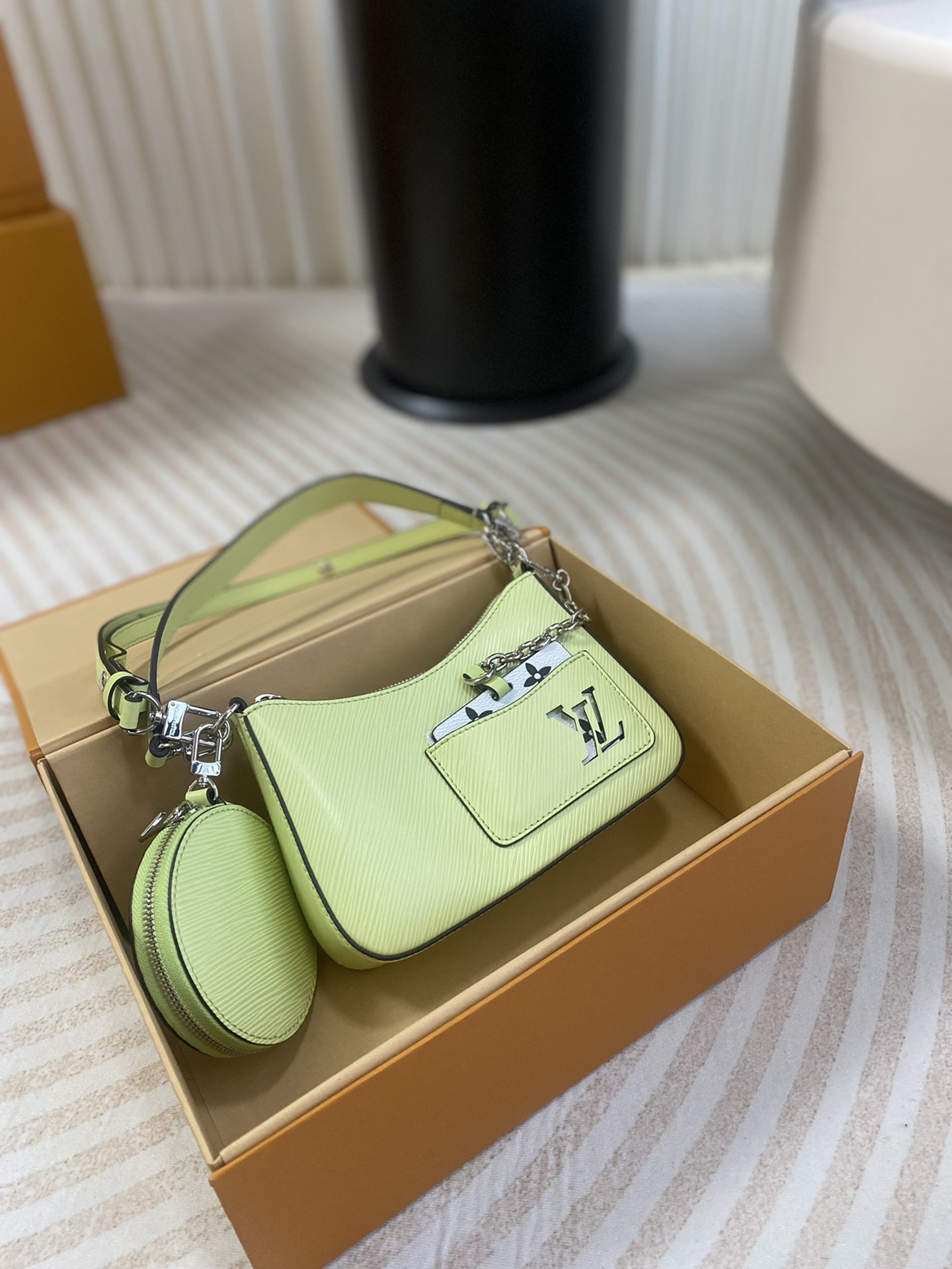 MARELLINI M22651 LV頂級原單包包綠色手袋